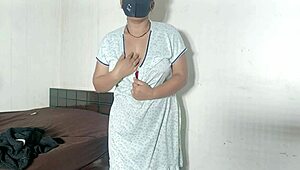 Curious college coed niharika reveals her tight untouched secrets in bedroom solo.