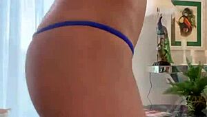 innocent monika fox strips shaved pussy dancing pierced nipples long hair softcore