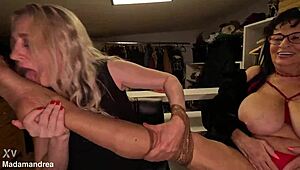 lesbian grannies tease feet before explosive orgasms hit