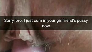 your girlfriend lets him bareback creampie her ovulating pussy on cam cuckold shame!