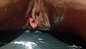 Ever Wondered How A Mature Blonde Wife's Huge Shaved Cunt Lips Grind On Hot Meatbox In Homemade Flashing?