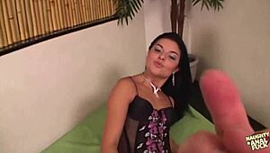 how does big ass tamiry take two monster cocks destroying mouth and ass?