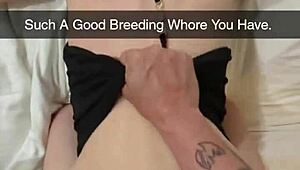 Breed Me Daddy! Ovulating Cheating Milf Wife Begs for Snapchat Creampie Pound!