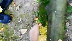 wanna see me balancing barefoot outdoors in sheer pantyhose teasing my german nylon toes and feet