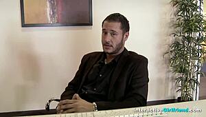 Interactive POV Doggystyle Pounding Bent Over Brunette Beauty