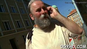 mad old dude's tongue devours young teen's tight pussy rough and crazy?