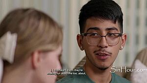 Virgin cheerleader Melody Marks loses it first time to Diego Perez