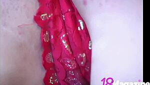 Young Cutie Ana Fey Teases Topless Poker Strip Barefoot Panties Solo