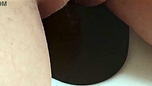 Fat mature bbw pisses and squirts close-up in public park. Her huge dripping pussy flashes juicy bubble butt outdoors