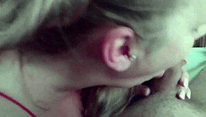 chubby teen sucks fat cock hungrily