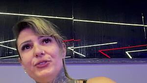 new year gym workout vibrator pussy made me cum hard