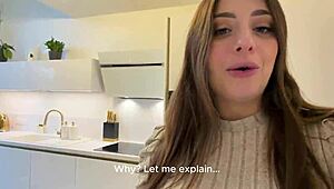 Luna Doll Curvy Big Ass Barista Flaunts Huge Boobs