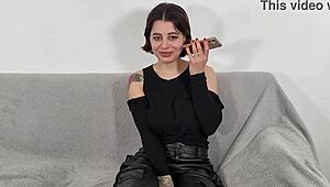 cutie lulita star heads to concert wearing her anal plug 😈 big tits latina