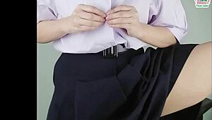 thai schoolgirl films solo dildo pussy pounding super wet and horny