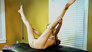 Petite Blonde Olyssia Deeply Pounded In Wet Pussy And Tight Ass With Toys