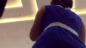 Asian Skirt Tease Upskirt