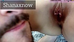 Boy jerks off teen shanaxnow in red lingerie until she squirts real orgasm on camera