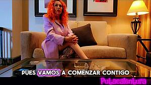 Stepmom and Stepdaughter Share Intense Porn Casting Threesome