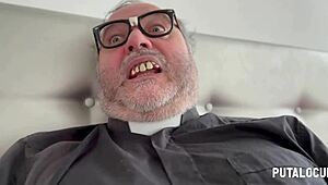 Putalocura Busty Latina Lia Ponce Punished Fucked Hard by Padre Damian