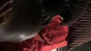 Yo this Haitian queen moans wild on thick cock