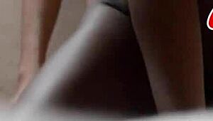 her moans build to cum with those great tits ass