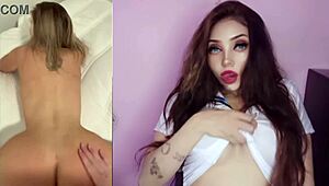 horny latina influencer with perfect body masturbates to orgasm