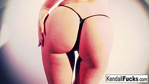 kendall karson teases in stockings with sexy nude fetish poses