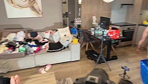 All natural big tits college girl tries halloween costumes... turns into hot porn haul 🎃🔥