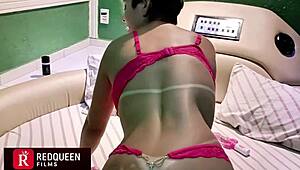 amateur fan catches blonde milf redqueen at motel for interracial bbc blowbang anal creampie