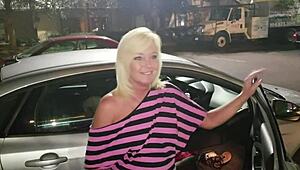 WHO NEEDS CLOTHES?! Milf Rips Outfit for Public Night Fuck!