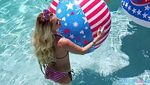 riley star, that cute blonde teen, gets fucked hard at the party by gi joey with hair pulling