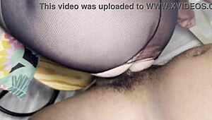 Curious blonde milf samples massive black shaft in kitchen taboo