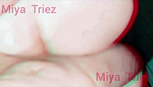 Miya triez humiliates cuckold hubby with dirty whore talk pov fucking