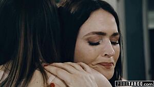 Stepmom catches teen with step-uncle and sneaks into the fun