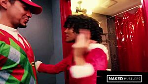 big booty ebony jayla foxx gets festive pounding