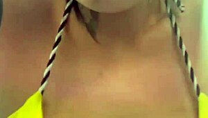 training in tiny bikini at beach gym, pussy juices dripping down legs like seawater?