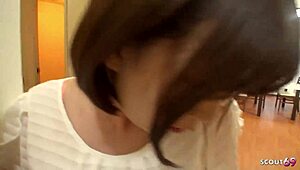 old dude tricks hot japanese teen into creampie in jav