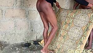 wanna see this fat asian bbw take neighbor's big black cock quickie doggy?