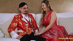 Blonde Deepthroats Shaved Pussy Licks Fucks Titty Action HD