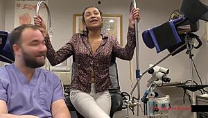 hey miss mars, ready to be our electrical e-stim guinea pig in this gyno exam?