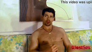 two naughty vintage sluts share lucky guy's cock in wild threesome orgy