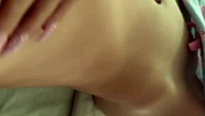 Rossmexicana Masturbates Intensely with Dildo While Watching Hot Porn