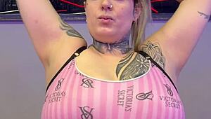 new year gym workout vibrator pussy made me cum hard