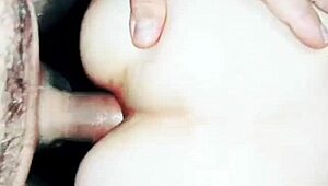 Mature Skinny Wife's Homemade Anal Licking in Stockings
