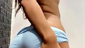 young latina babe flaunts rich curves till wild orgasm