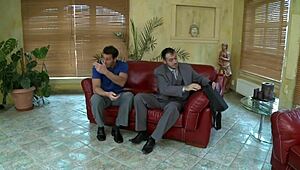 He Pounds Her Pussy Missionary Then Ass High in Air