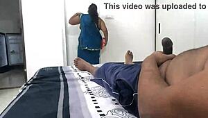 maid swasika catches unexpected flash from bold guy