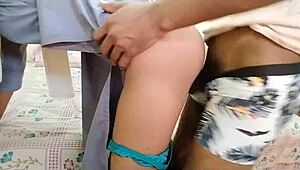 hey indian college cutie, rubbed those tits in the forest then i fucked you hard at home