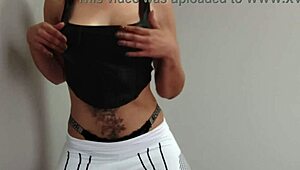 brag124wife gym cardio got me sweatin' hot...