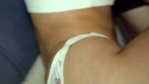 guy sneaks in and fucks fat asian lesbians with remote vibe while they scissor in kitchen